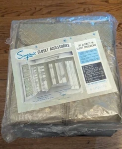 Simpsons Closet Organizer Framed Vinyl For Garments Shoes Storage 1960s NIB - Picture 1 of 7