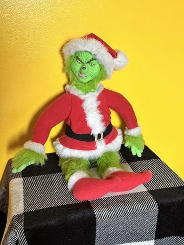 How The Grinch Stole Christmas Talking Transforming Plush 22" Jim Carrey Voice Cover
