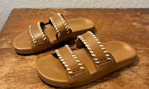 New Seychelles Women's Brown Catch a Wave Leather Sandals- Size 8 - Picture 1 of 6