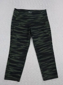 Old Navy Active Women Leggings Size Medium Green Camo Fitted Pull On Go Dry - Picture 1 of 9