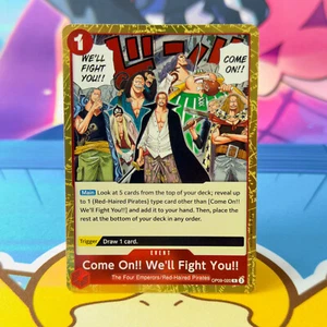 Komm schon!! We'll Fight You!! - OP09-020 - R - Emperors of The New World - Englisch - Bild 1 von 2