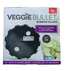 Veggie Bullet by NutriBullet Vegetable Spiraliser Ribbon Bullet Spare Blade BN - Picture 1 of 2