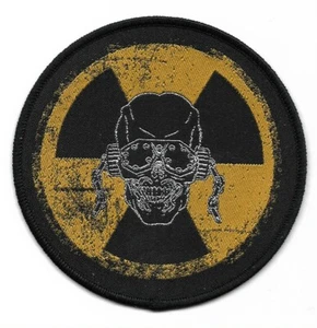 MEGADETH-KILL BURST-PARCHE TEJIDO REDONDO-BORDES NEGROS-HILO PLATEADO BRILLANTE - Imagen 1 de 1
