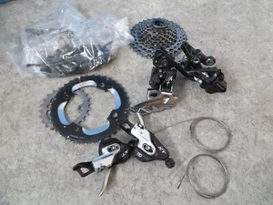 shimano xt 786 schaltung/antrieb komplett 2/10 fach mountainbike gebraucht - Bild 1 von 3