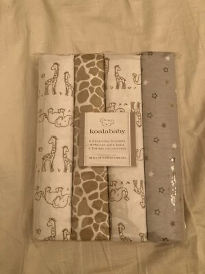 Koalababy 4 Mantas Receptoras, 100% Algodón, 30 in X 40 in (76 cm X 102 cm) Foto 1 de 2