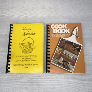 2x Vintage Church Cookbooks, Morton United Methodist 1984 First Pentecostal 1981 - Picture 1 of 13