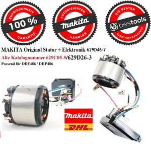 ORGINAL Kompletter Stator Makita passend für DDF486 DHP486 Kat.Nr. 629D46-7😊 - Bild 1 von 10