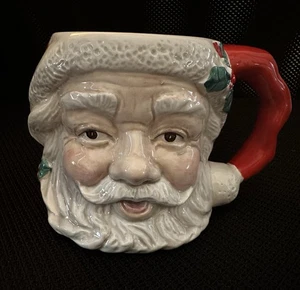 Fitz and Floyd Vintage Santa Claus Face Christmas Coffee/Cocoa Mug - Picture 1 of 8