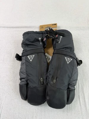 Nike ACG Gore-Tex Therma-FIT ADV GORE-TEX Split Mittens Gloves Black size L $135 - image 1 of 4