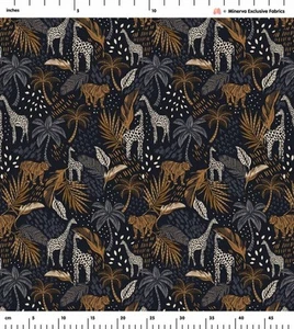 Tela de popelina exclusiva de Minerva - POD - Safari Nights - por metro - Imagen 1 de 1