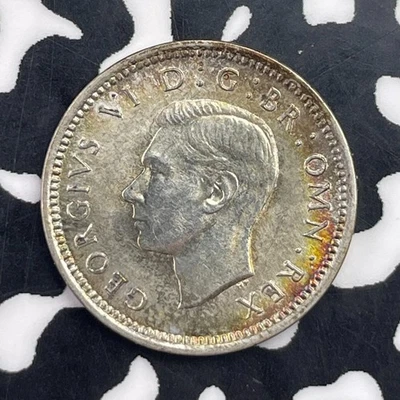 1937 Great Britain 3 Pence Threepence Lot#C2051 Silver! KM#848 - Image 1 of 2