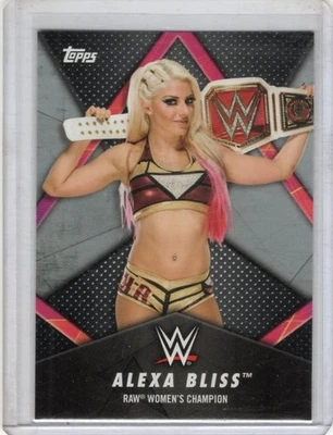 2018 Topps WWE Women's Division Champions RAW Champion Alexa Bliss #WC-20 #32/50 - Image 1 of 2