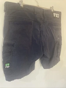 FXD WS-3 Stretch Canvas Work Shorts Regular Fit Cotton Tough 36 Blue - Picture 1 of 8