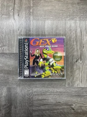 Gex 3 Deep Cover Gecko PS1 PlayStation 1 - Complete CIB TESTED - Image 1 of 4