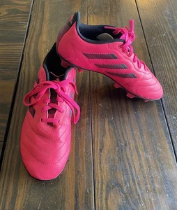 Adidas Goletto Girls 5 Pink Outdoor Soccer Cleats - Picture 1 of 12