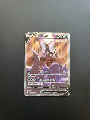 Pokémon TCG Umbreon V Alt Art Holo Ultra Rare Card Evolving Skies 189/203 - NM/M - Image 1 of 4