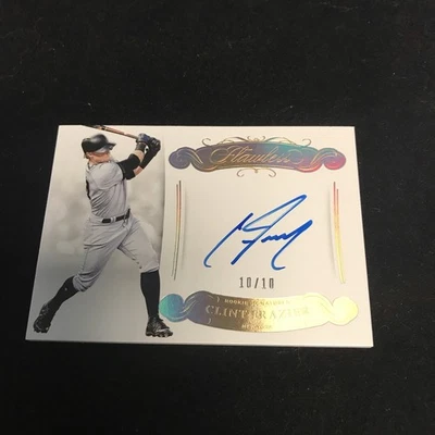 2018 Panini Flawless Clint Frazier Rookie Gold Rookie Auto RC #10/10 Yankees - Imagem 1 de 2