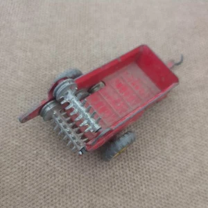 Vintage DINKY TOYS #321 Massey Harris Manure Spreader DieCast Farm Trailer A/F - Picture 1 of 9