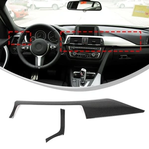 ABS Carbon Car Center Dashboard Panel Decorate Trim For BMW 3 Series F30 2013-19 - Picture 1 of 21