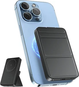 🔥VACOOR W202 5000mAh MagSafe Magnetic Charger Battery Pack w/Foldable Stand N🔥 - Picture 1 of 6