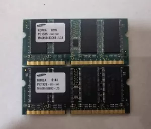 1GB 2 x 512MB SDR PC133 133Mhz 144 pin SDRAM Sodimm Laptop Ram Memory - Picture 1 of 4