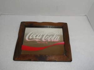 Coke "Enjoy Coca Cola" Mirrored Framed Sign Advertisement Coke - Picture 1 of 4