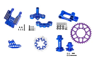 JUEGO DE PIEZAS DE ACTUALIZACIÓN COMBO ALUMINIO PARA MOTO 1/4 LOSI PROMOTO-MX LOS06002 Foto 1 de 4