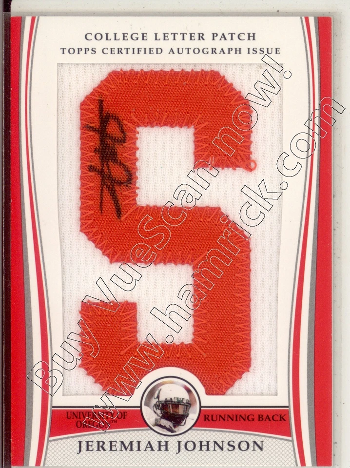jeremiah johnson rookie rc draft auto letter patch oregon ducks college #/100 - Image 1 of 1