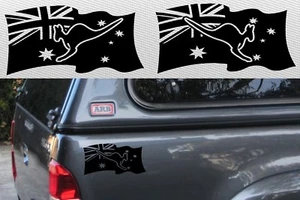 Aussie Kangaroo Flag PR CAR UTE 4X4 stickers Australia DECALS - Picture 1 of 5