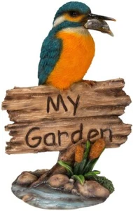 Vivid Arts My Garden Schild Eisvogel Harz Haus oder Garten Dekoration MG-KFSH-F - Bild 1 von 1