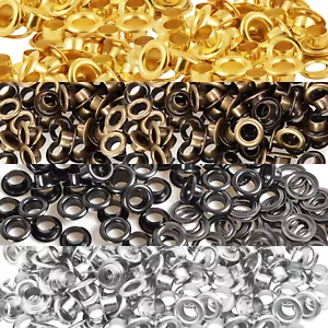 Metal Eyelets with Washers Leather Craft Grommet 14mm 15mm 16mm 17mm 18mm 20mm - Picture 1 of 24