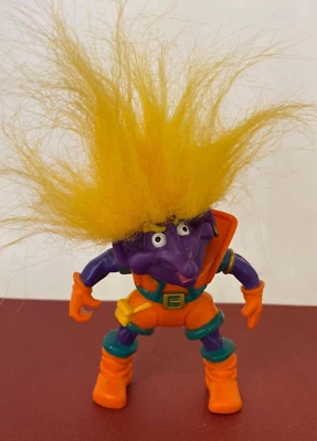 Vintage Applause 1992 ☆ Troll Warriors ☆ Fanta the Rascal - Action Trolls Figure - Image 1 of 4