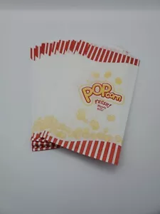 25 Popcorn Bags Snack 1.5 oz Paper Bags Concession Machine Supplies 5" x 10" - Picture 1 of 2