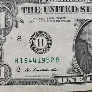 $1 Birthday Note 2013 One Dollar Bill 19441952 Circulated Year 1944 / 1952 - Picture 1 of 2