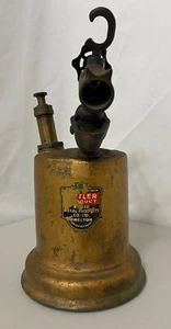 USED VINTAGE BUTLER METAL PRODUCTS CO. ANTIQUE BRASS KEROSENE BLOW TORCH - Foto 1 di 8