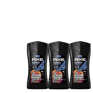3x250ml AXE Skateboard & Fresh Roses 3in1 Duschgel | Shampoo & Bodywash - Bild 1 von 1