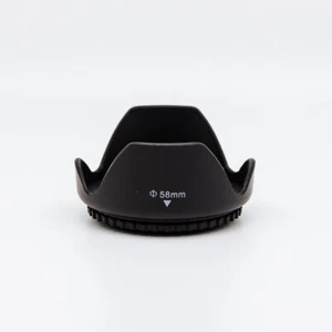 Altura Universal 58 mm pétalo plástico lente parasol pantalla - hilos poco profundos - Imagen 1 de 3