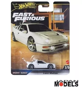 FORD RS200 Fast e Furious 1:64 Die Cast Hot wheels Real Riders 2/5 New - Foto 1 di 5