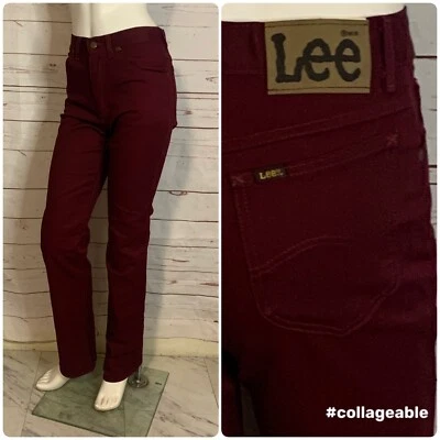 Pantalones de mezclilla Lee Granate años 70 de colección Lee Rider EE. UU. 29x34 Foto 1 de 4