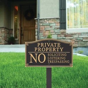 Private Property Lawn/Wall Statement Sign - Picture 1 of 4