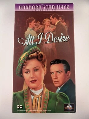 All I Desire (VHS) 1953 Barbara Stanwyck, Richard Carlson, Lyle Bettger TESTED - Image 1 of 3