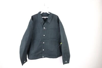 Nuevo de Colección Años 90 Marithe Francois Girbaud Hombres 2XL Chaqueta de Camionero Denim Suelta Verde Foto 1 de 4