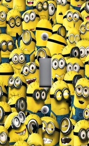 Cubierta de placa de interruptor de luz cubierta con imagen de DISNEY MINIONS DESPRECIABLE ME - Imagen 1 de 26