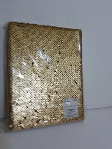 DIARIO DECORATIVO LENTEJUELAS DE PAPEL ESTUDIO DE LUJO DORADO 6"" x 8"" 80 hojas - Imagen 1 de 3