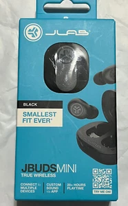 JLab JBuds Mini True Wireless Bluetooth Earbuds - & Charging Case black - Picture 1 of 2