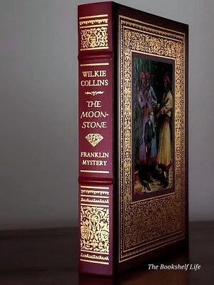 Franklin Library The Moonstone MINT Wilkie Collins Classic Crime Detective Novel - Image 1 of 4