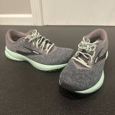 Zapatos para mujer Brooks Launch 6 gris menta verde tiburón aguamarina talla 8 Foto 1 de 4