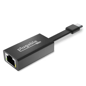 Plugable USB C to Ethernet Adapter, Fast & Reliable Gigabit Speed, Thunderbolt 3 - Picture 1 of 6