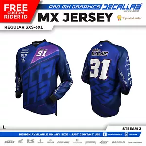 Camiseta de carreras Decallab Motocross MX BMX DH - Imagen 1 de 5