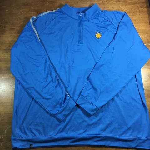 Adidas NBA Golden State Warriors Warm Up Track Jacket Mens Size 3XL (29pit2pit) Cover